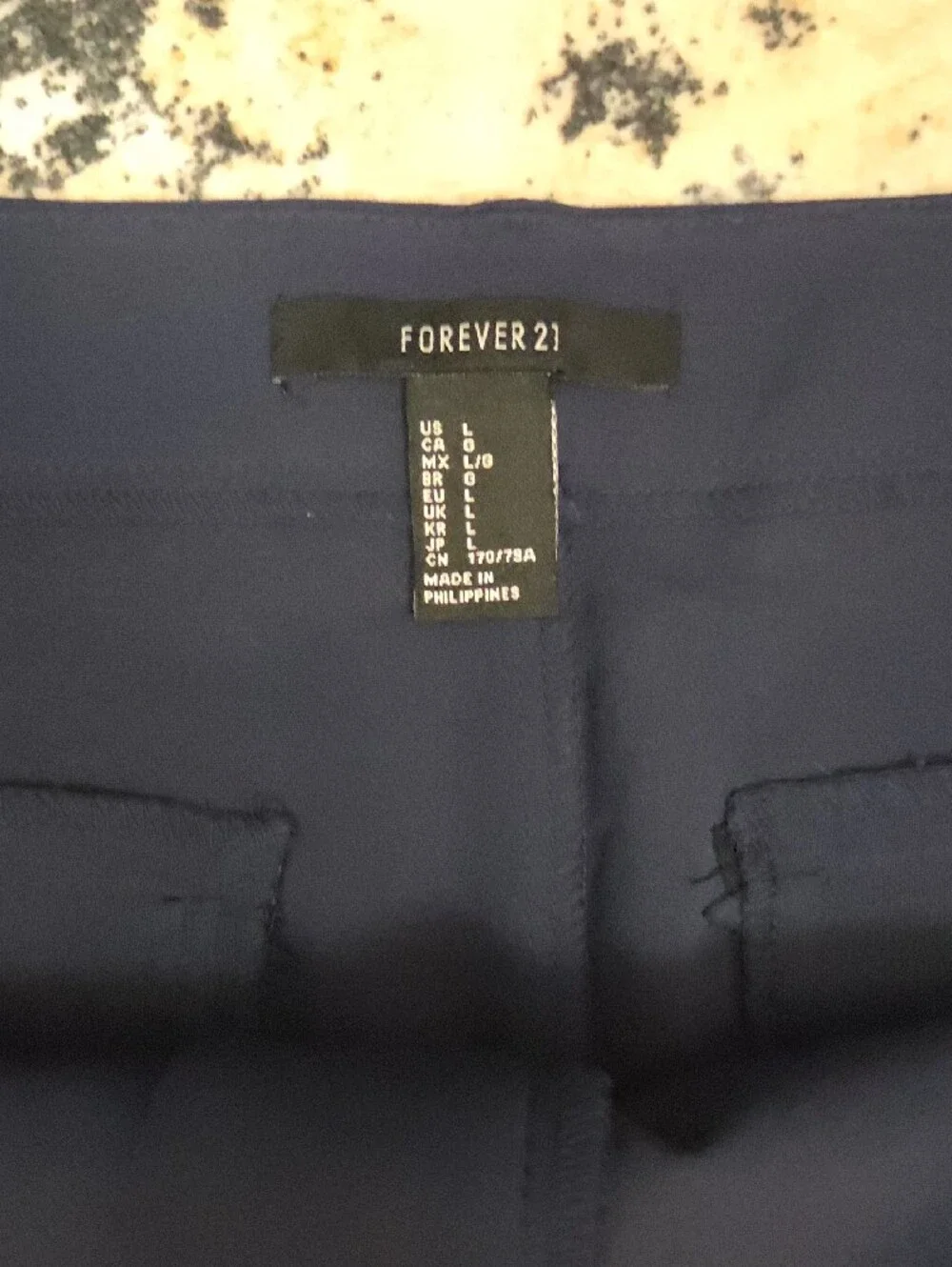 Forever 21 Women’s Large Navy Blue High Rise Tailored Shorts